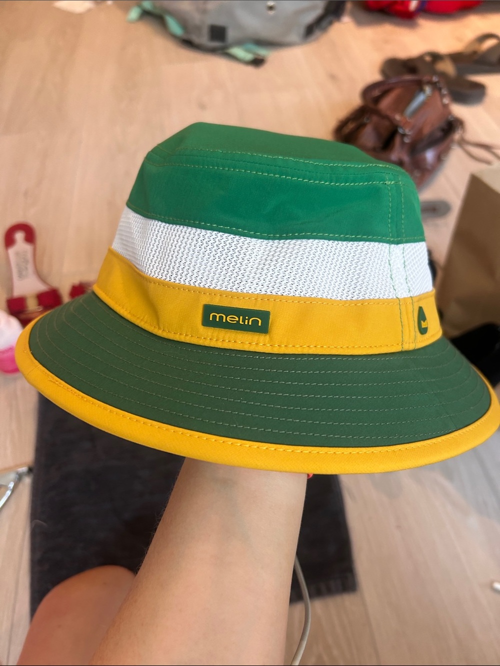 Melin hat the caddy